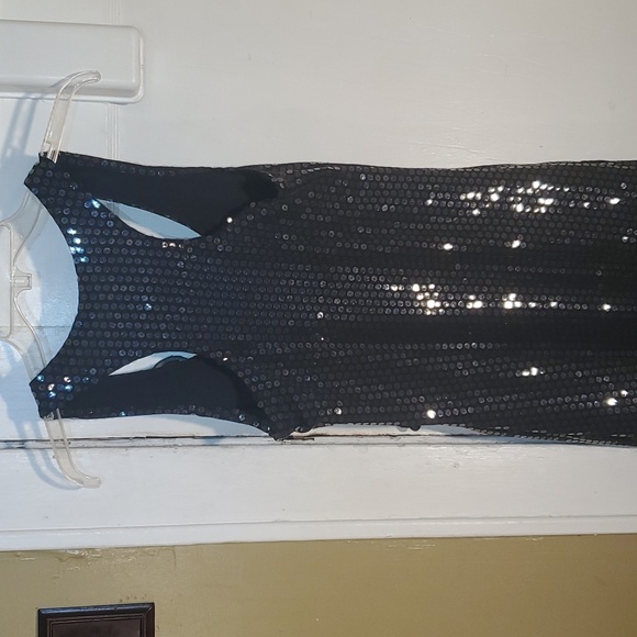 NWOT Black Sequence Dress - Picture 5 of 5
